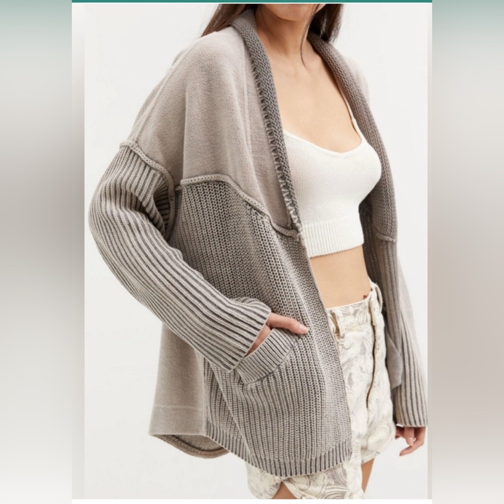 NWOT Anthropologie Pilcro Acid Washed Cardigan